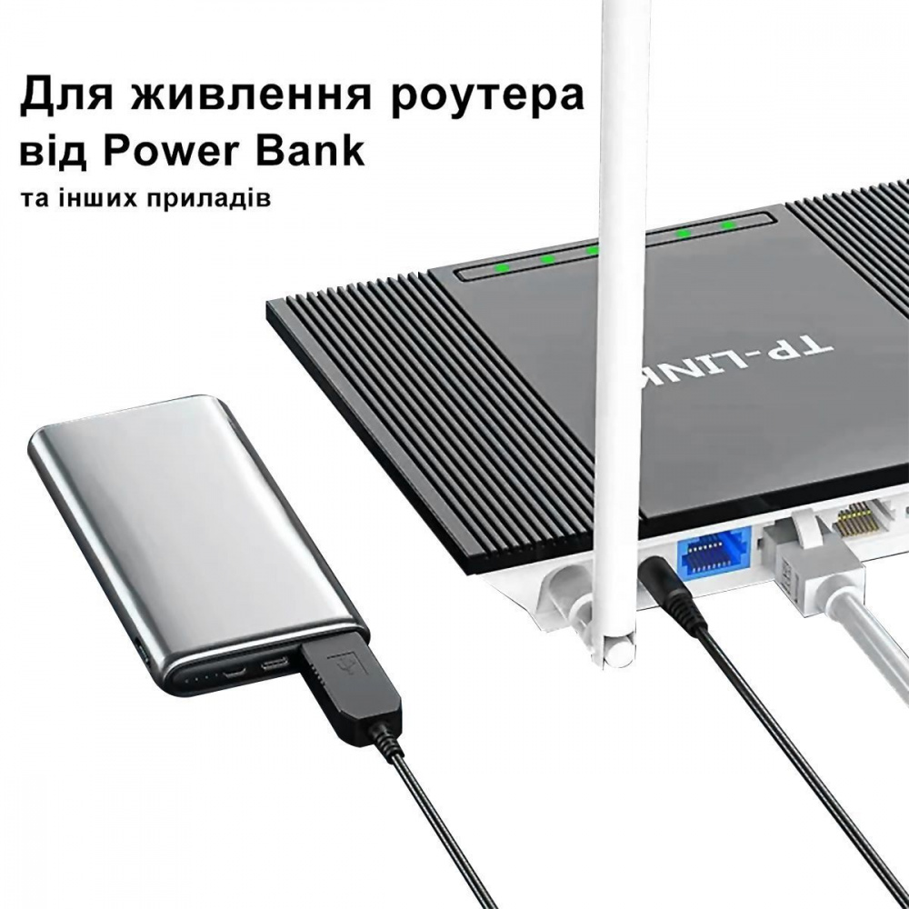Кабель USB to DC 5.5 12V — Придбати в Україні - фото 4