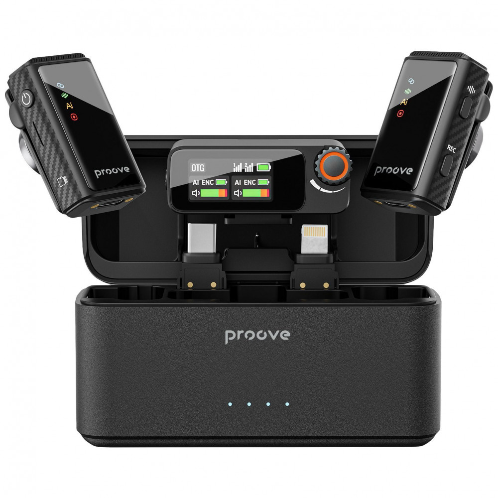 Бездротовий петличний мікрофон Proove Forum Pro black (PFWM00000201) Чорний на малюнкі №5