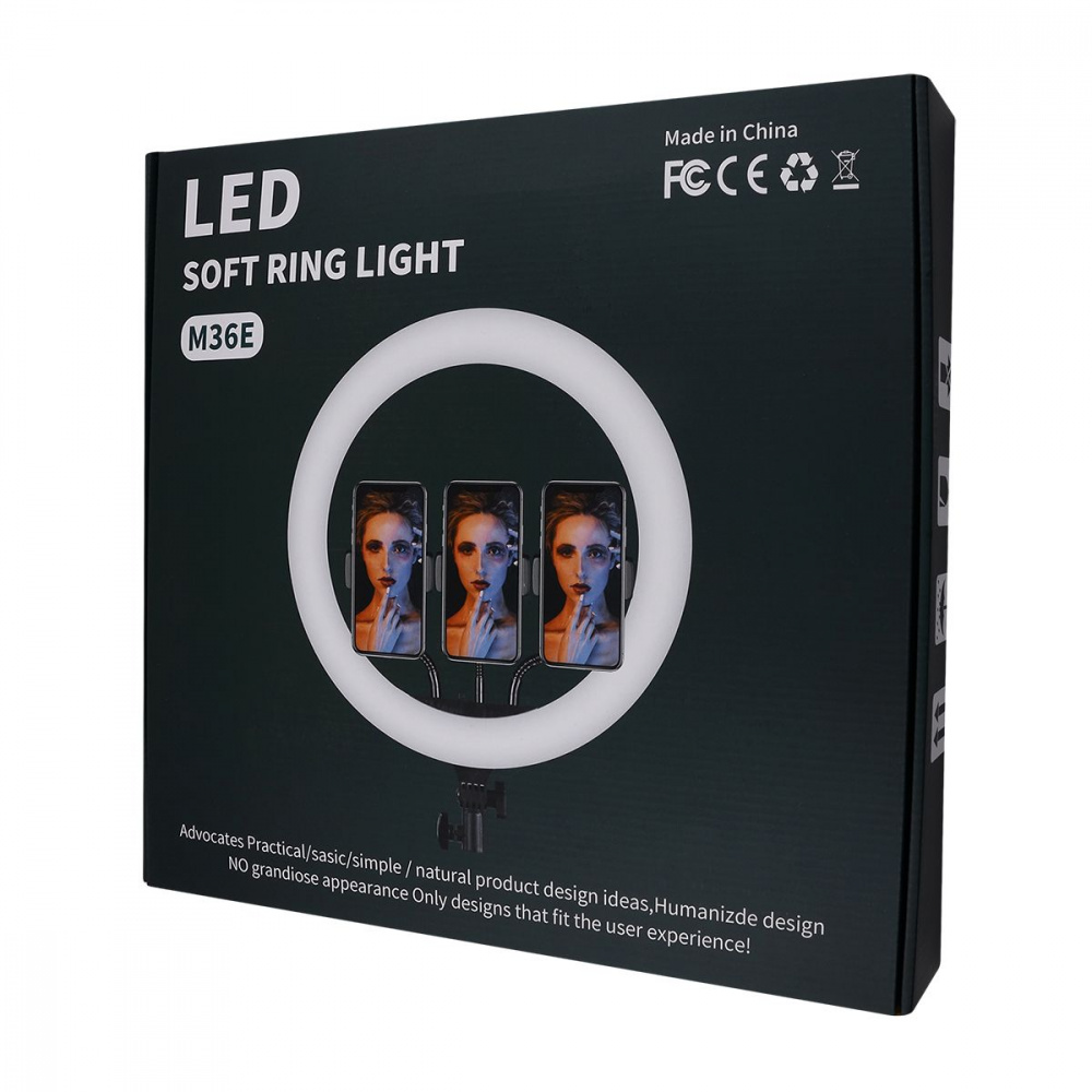Кольцевая светодиодная LED лампа V36 14" 36cm - фото 1