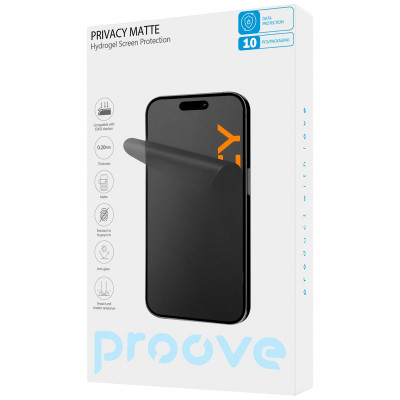 Захисна гідрогелева плівка Proove Hydrogel Screen Protection PRIVACY Matte — Придбати в Україні
