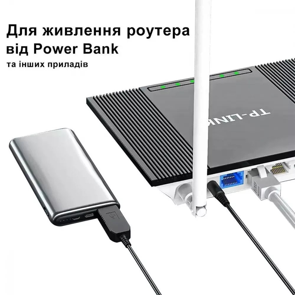 Кабель USB to DC 5.5*2.1 12V — Придбати в Україні - фото 4