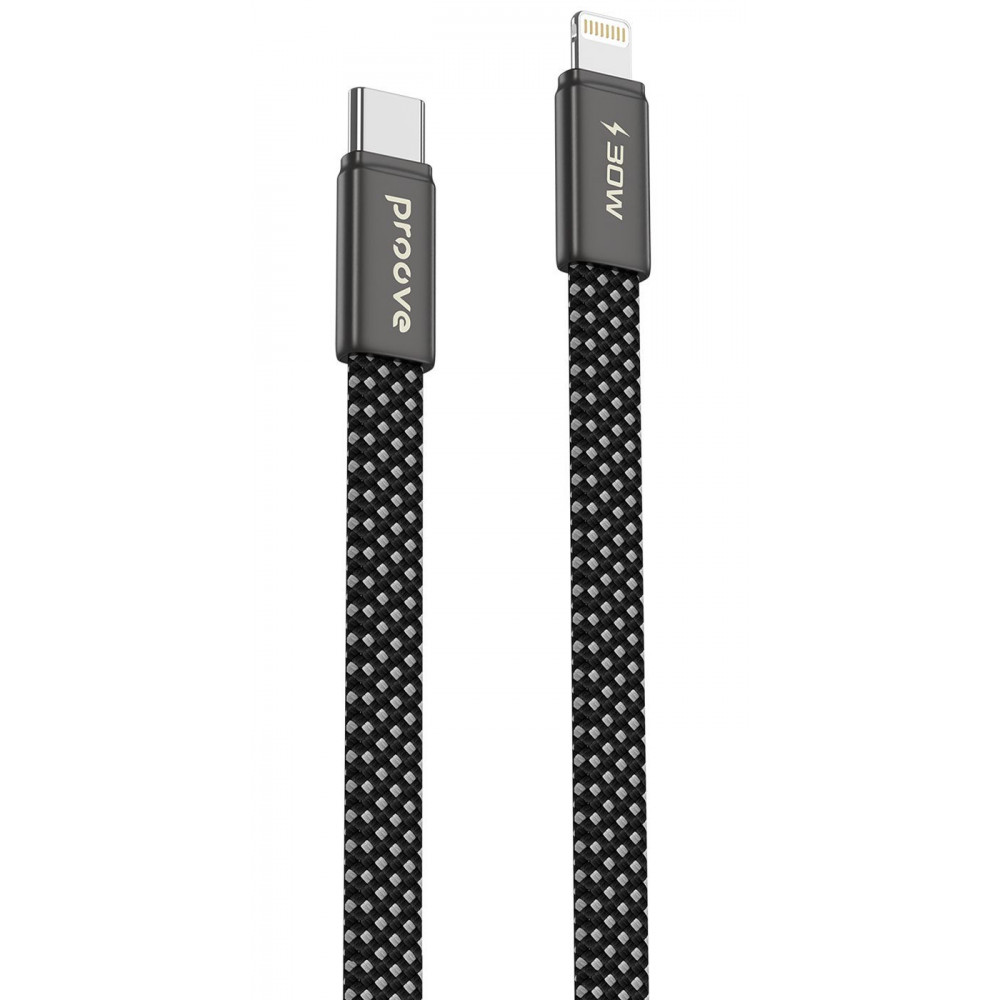Кабель Proove AirLine Type-C to Lightning 30W (1m) black на малюнкі №1