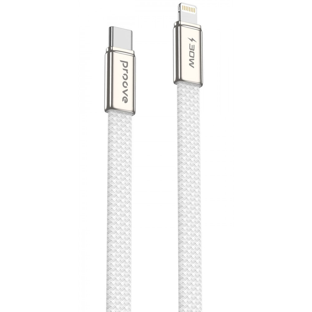 Кабель Proove AirLine Type-C to Lightning 30W (1m) white на малюнкі №1