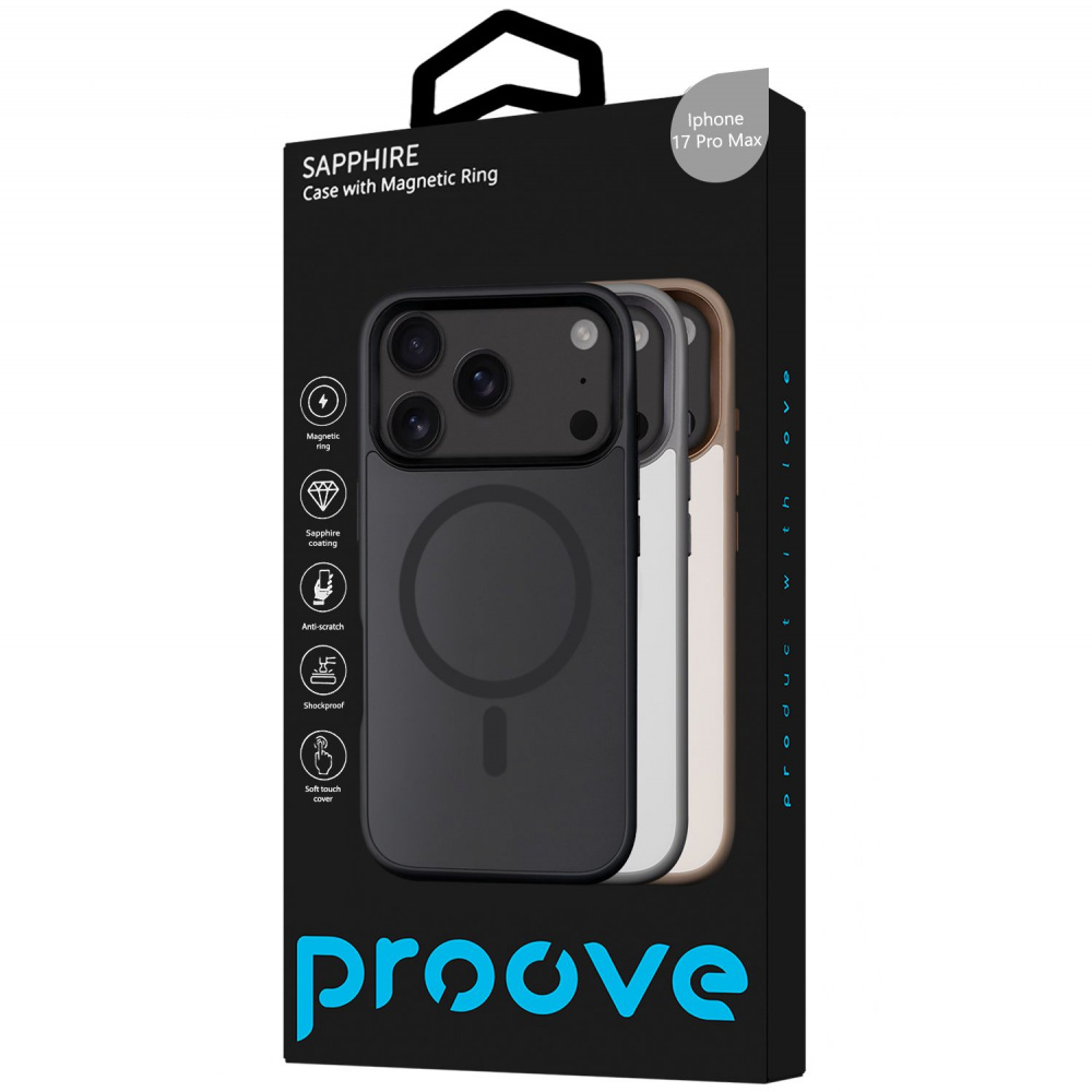 Чехол Proove Sapphire Case with Magnetic Ring iPhone 17 Pro Max - фото 1