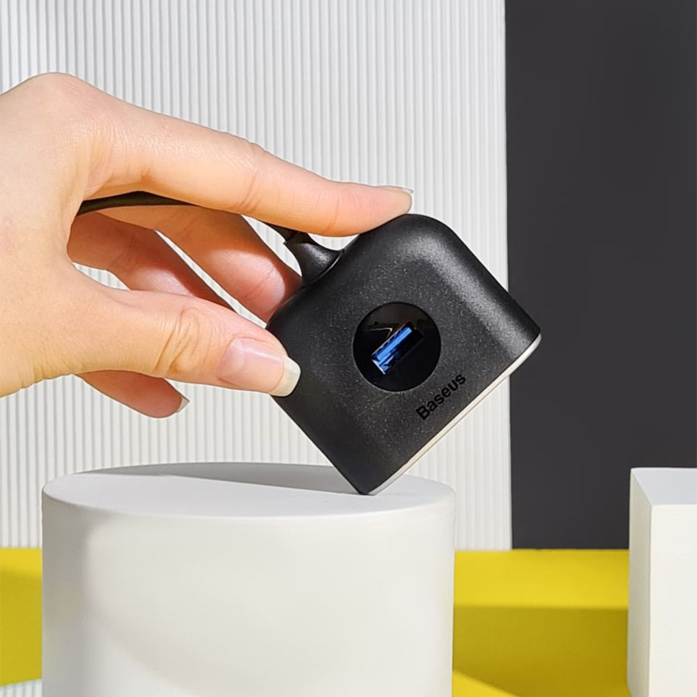 USB-Хаб Baseus Square Round USB to USB 3.0 + 3USB 2.0 (1m) — Придбати в Україні - фото 1