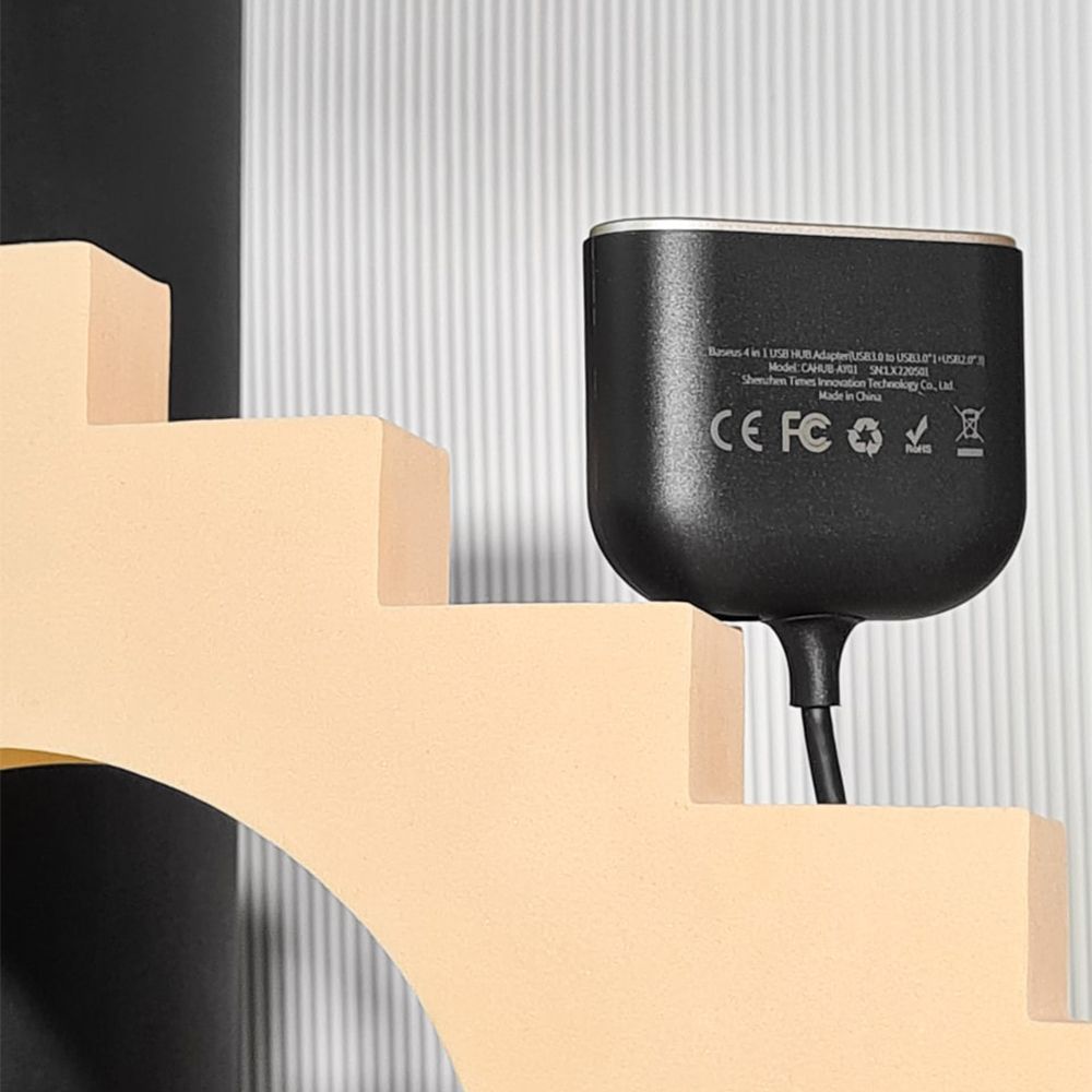 USB-Хаб Baseus Square Round USB to USB 3.0 + 3USB 2.0 (1m) — Придбати в Україні - фото 5