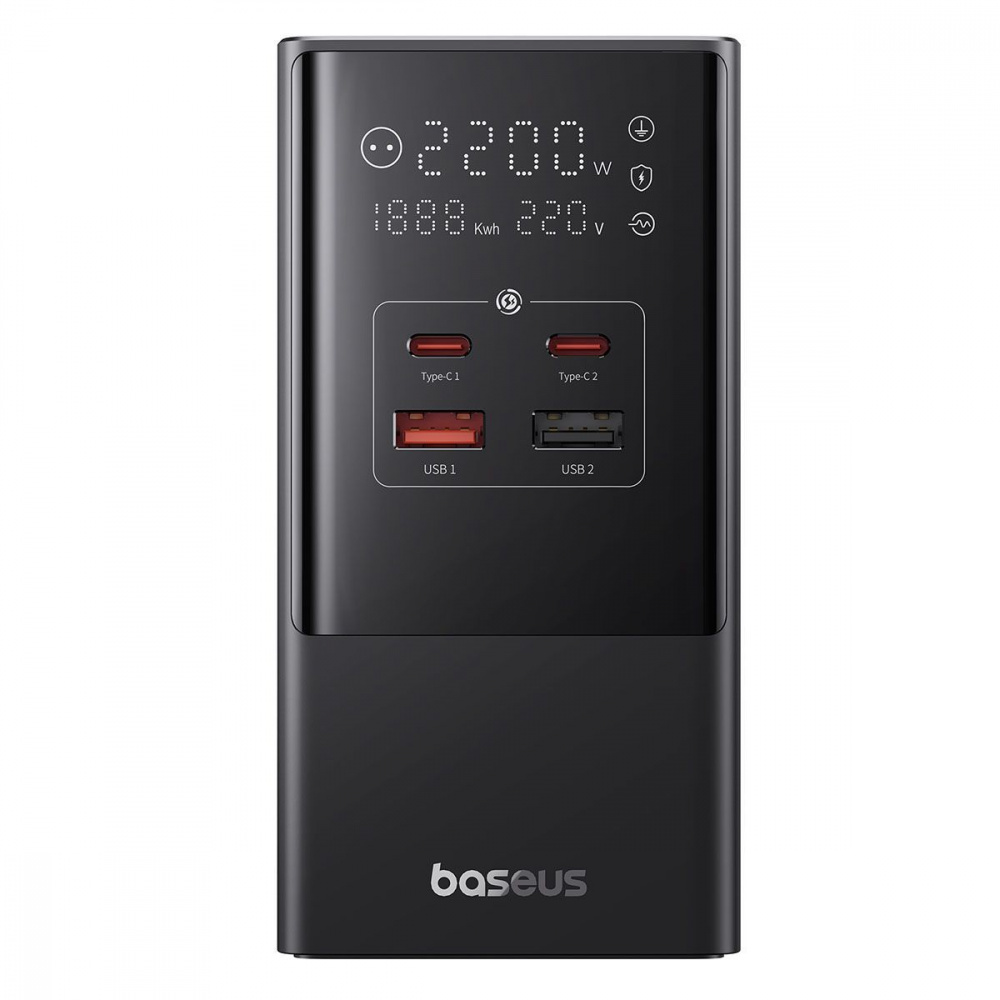 Мережевий фільтр Baseus Power Combo Tower Digital (3*AC+2*USB+2*Type-C 35W 1.5m) — Придбати в Україні - фото 1