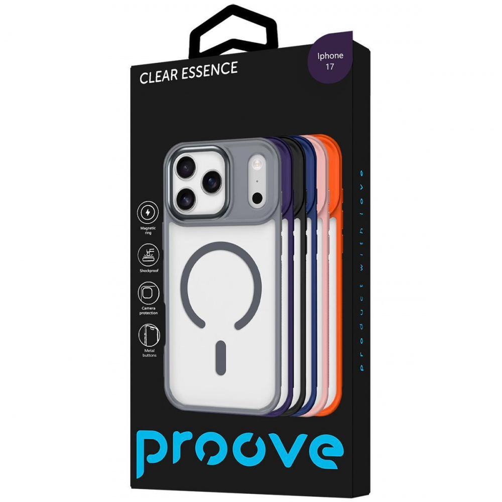 Чехол Proove Clear Essence Case with Magnetic Ring iPhone 17 - фото 1