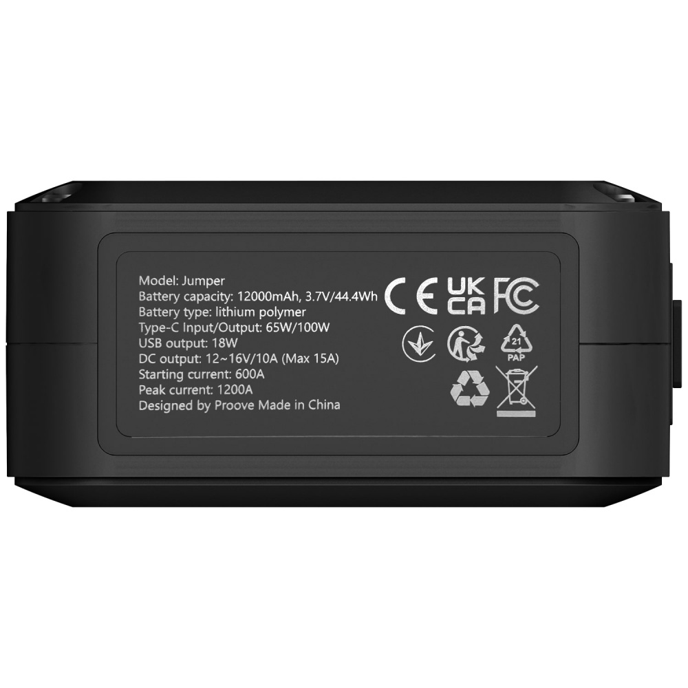 Пусковий Пристрій Proove Jumper 12 000mAh 1200A — Придбати в Україні - фото 7