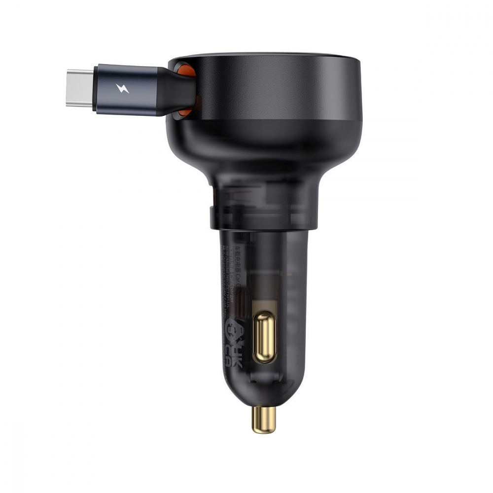 АЗП Baseus Enjoyment Pro Car Charger U+Retractable C & iP Cable 60W — Придбати в Україні - фото 4