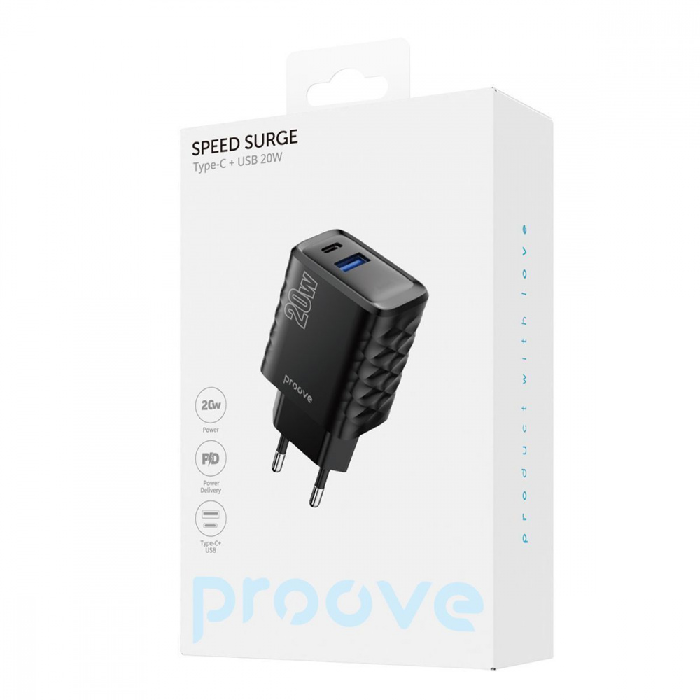 СЗУ Proove Speed Surge 20W (USB + Type-C) - фото 1