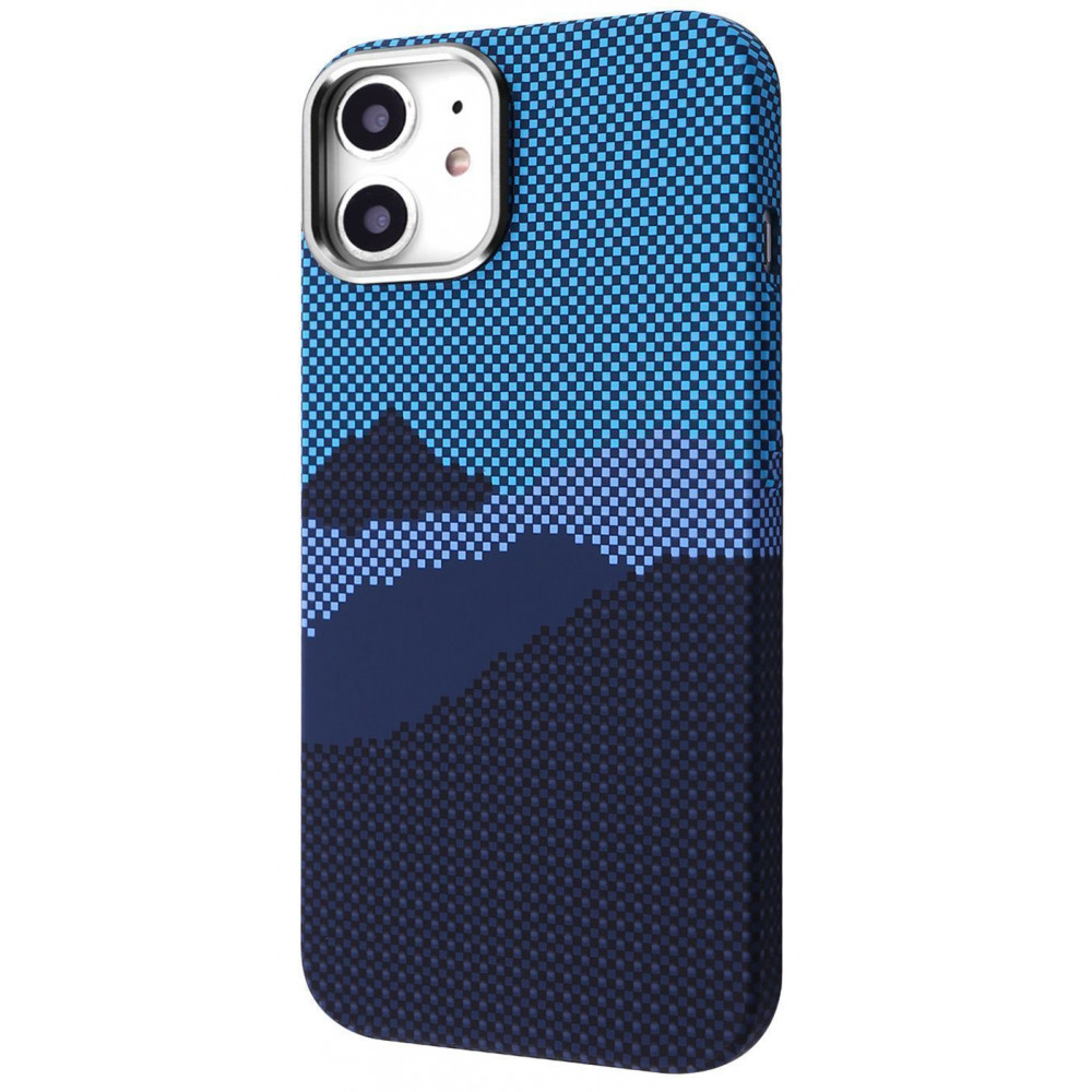 Чехол WAVE Gleam Case with Magnetic Ring iPhone 12/12 Pro blue mountain на картинке №1