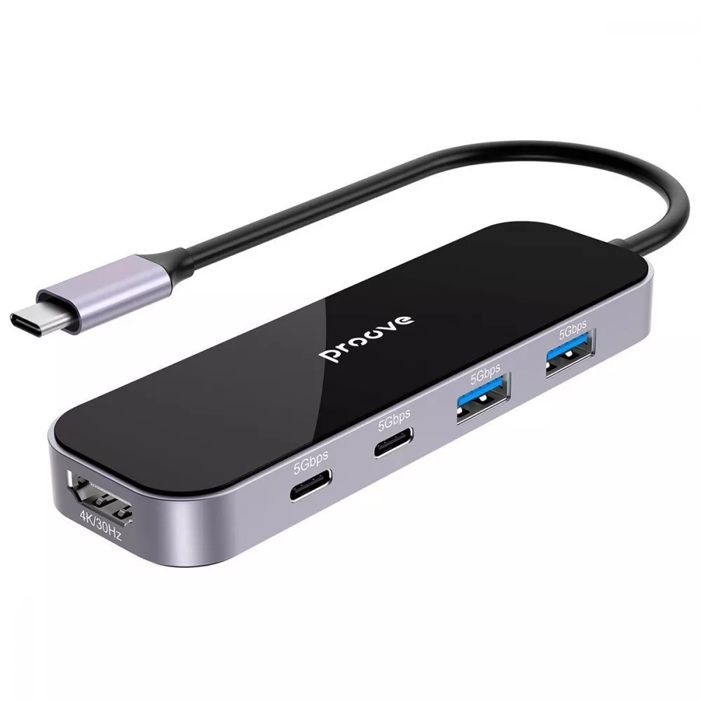 Type-C-Хаб Proove Shadow (2*USB3.0 + Type-C + PD100W + HDMI) - фото 2