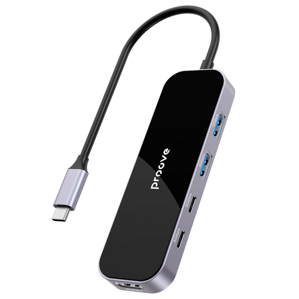 Type-C-Хаб Proove Shadow (2*USB3.0 + Type-C + PD100W + HDMI) — Придбати в Україні