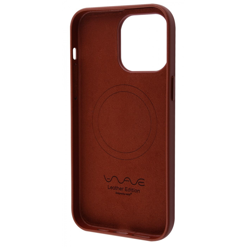 Чехол WAVE Premium Leather Edition Case with Magnetic Ring iPhone 14 Pro Max - фото 2