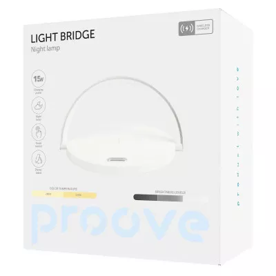 Нічник з Бездротовою Зарядкою Proove Light Bridge — Придбати в Україні