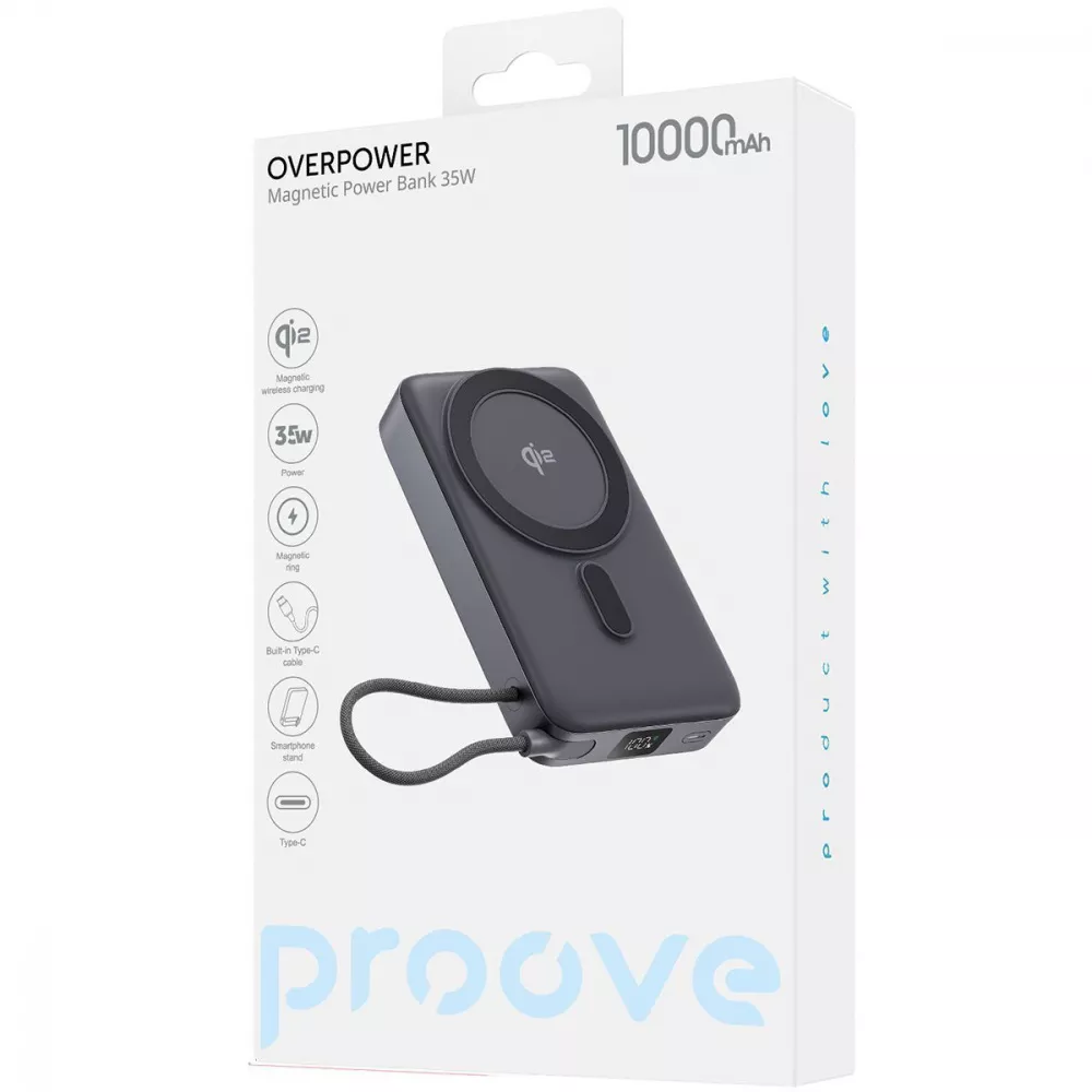 Портативная Батарея Proove OverPower 35W 10000mAh Qi2 - фото 1