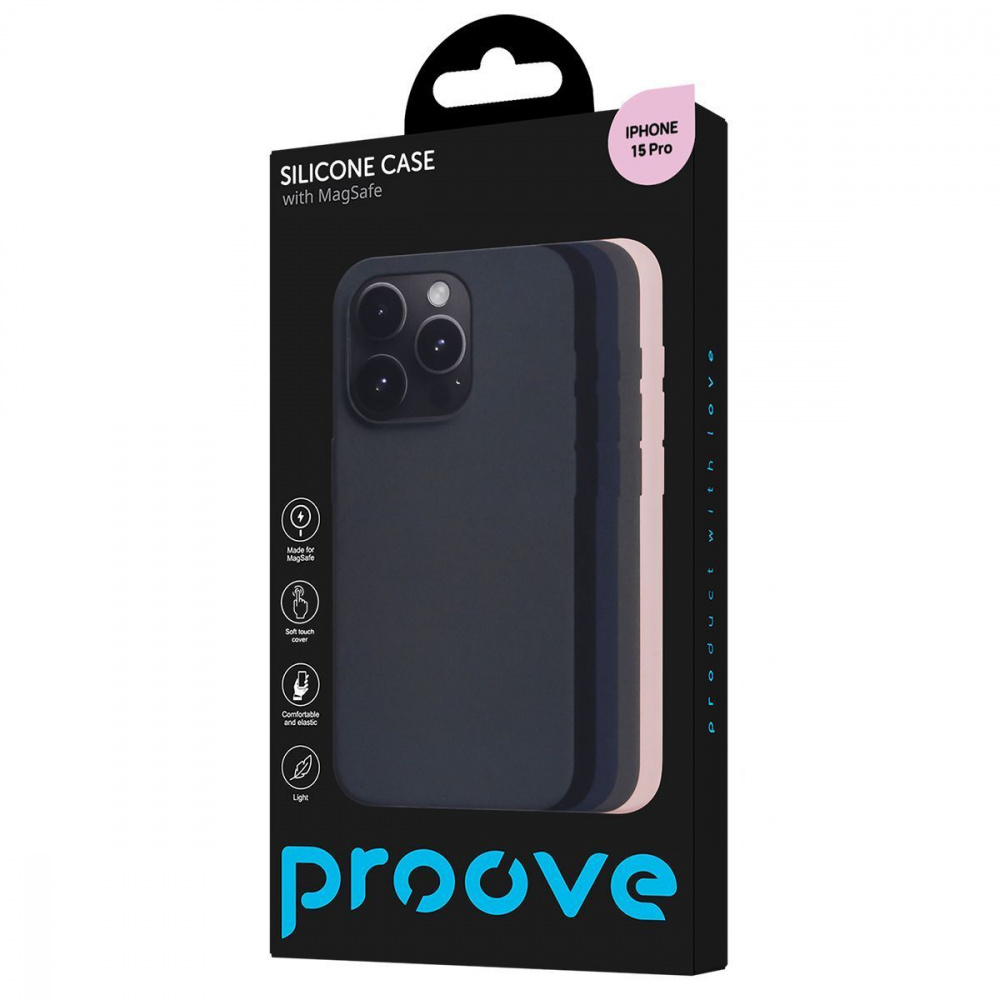 Чехол Proove Silicone Case with Magnetic Ring iPhone 15 Pro - фото 3