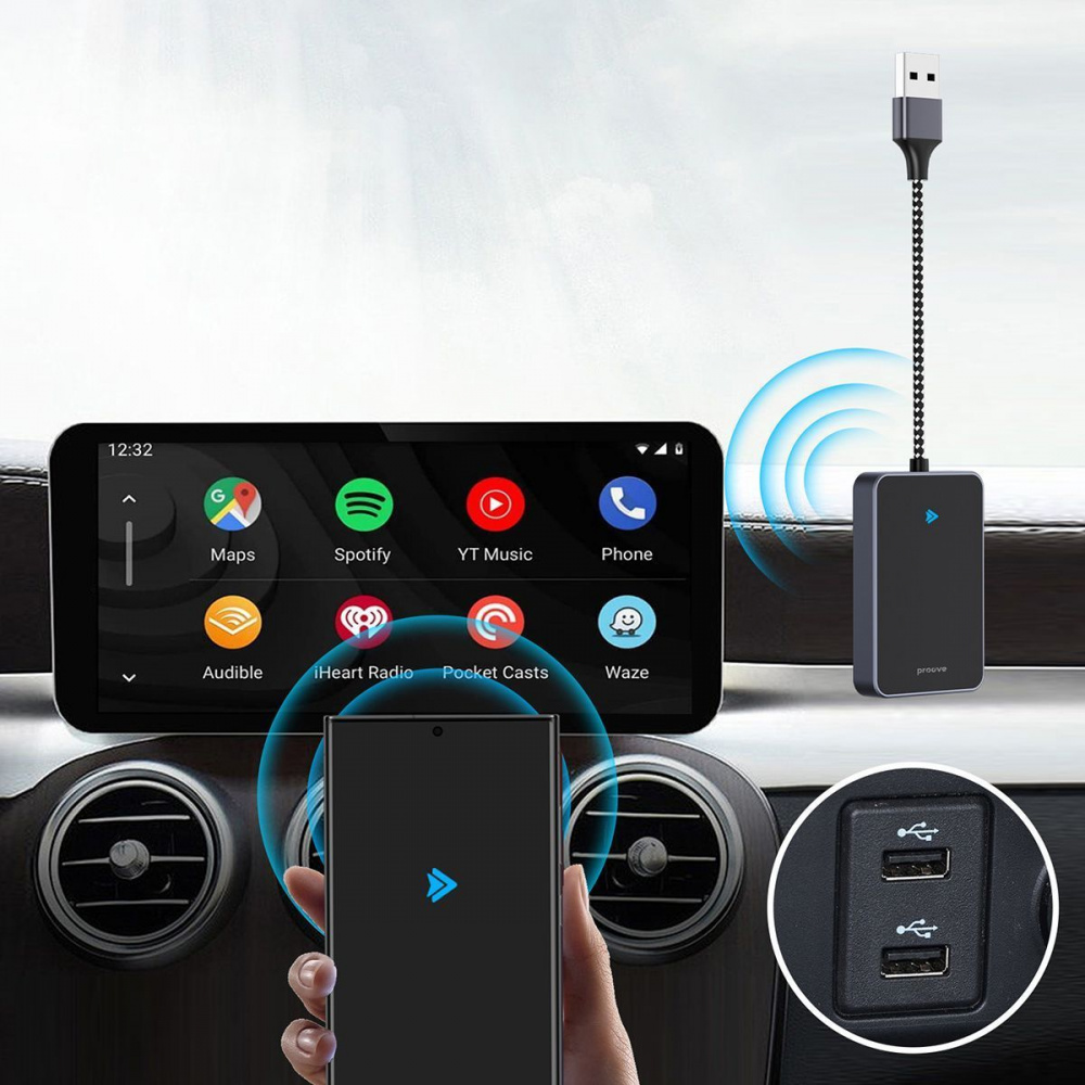 Бездротовий адаптер Android Auto Proove AA-01 Wireless Car Adapter — Придбати в Україні - фото 3