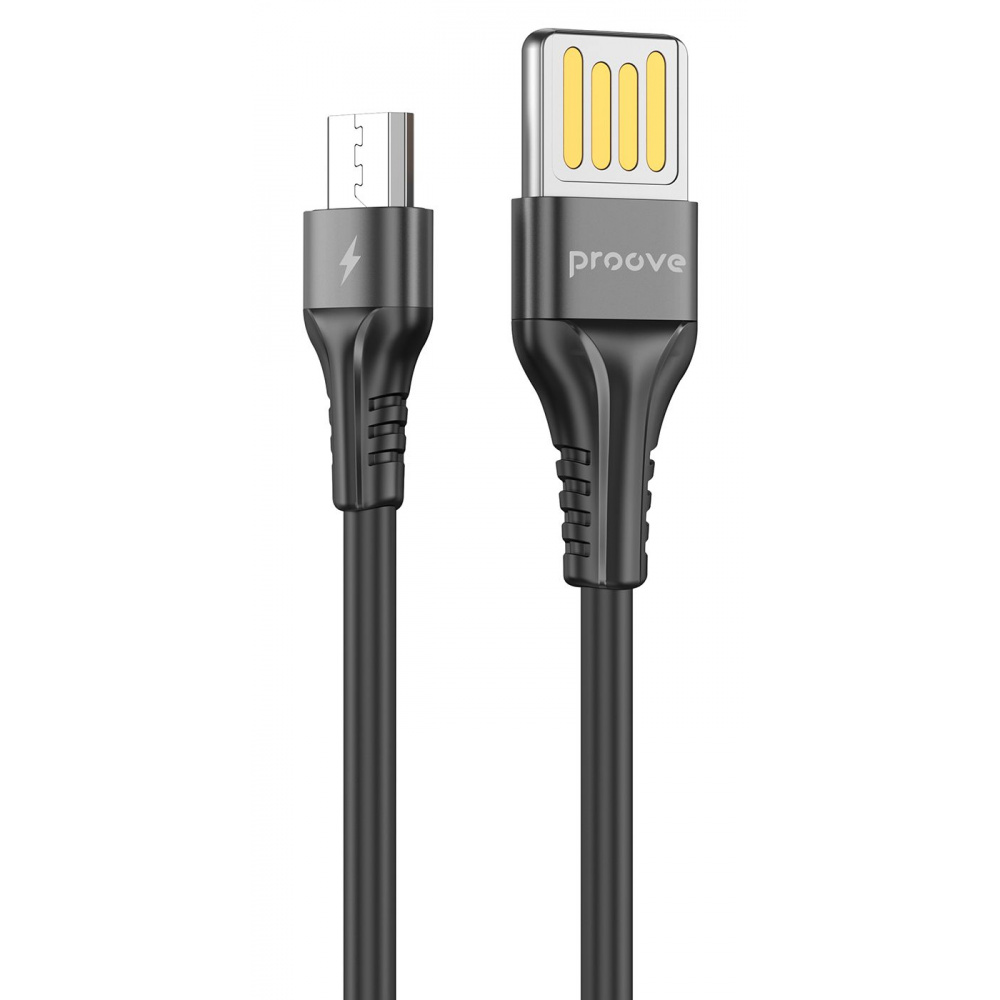 Кабель Proove Double Way Silicone USB to Micro USB 2.4A (1m) — Придбати в Україні - фото 4