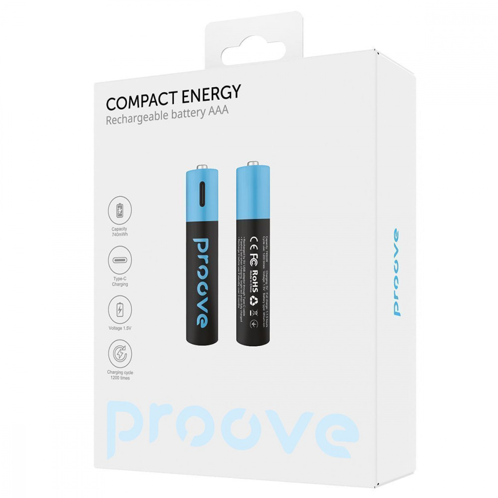 Акумуляторні батарейки Proove Compact Energy AAA 2 pcs — Придбати в Україні