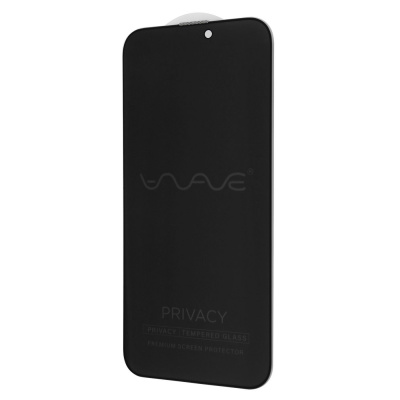 Защитное стекло WAVE Privacy iPhone 14 Pro Max/15 Plus/16 Plus black