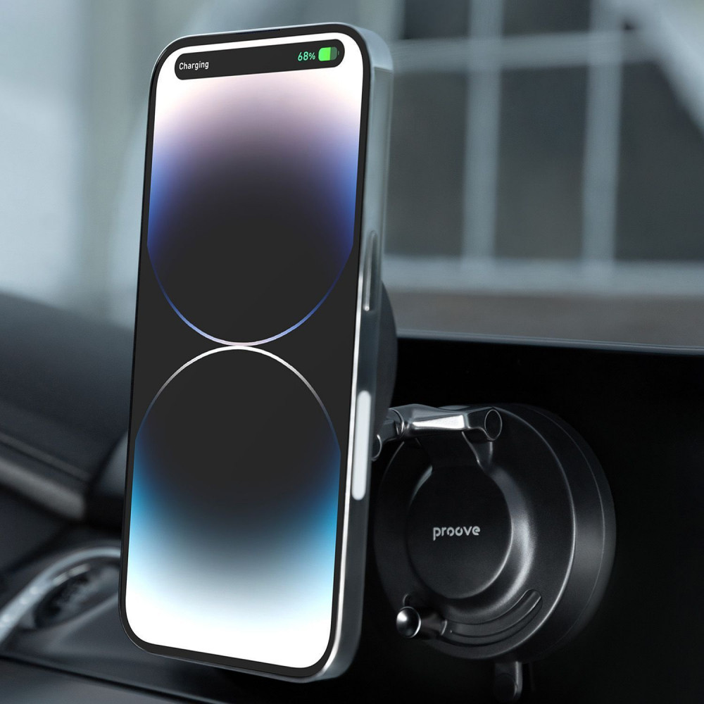 Автомобільний тримач з Бездротовим ЗП Proove JetLock Qi2.2 25W — Придбати в Україні - фото 12