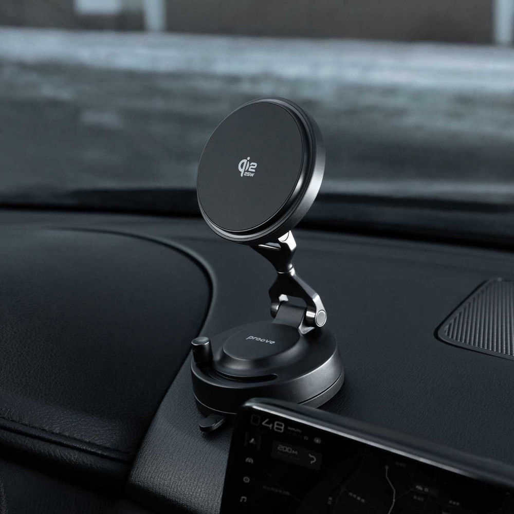 Автомобільний тримач з Бездротовим ЗП Proove JetLock Qi2.2 25W — Придбати в Україні - фото 6