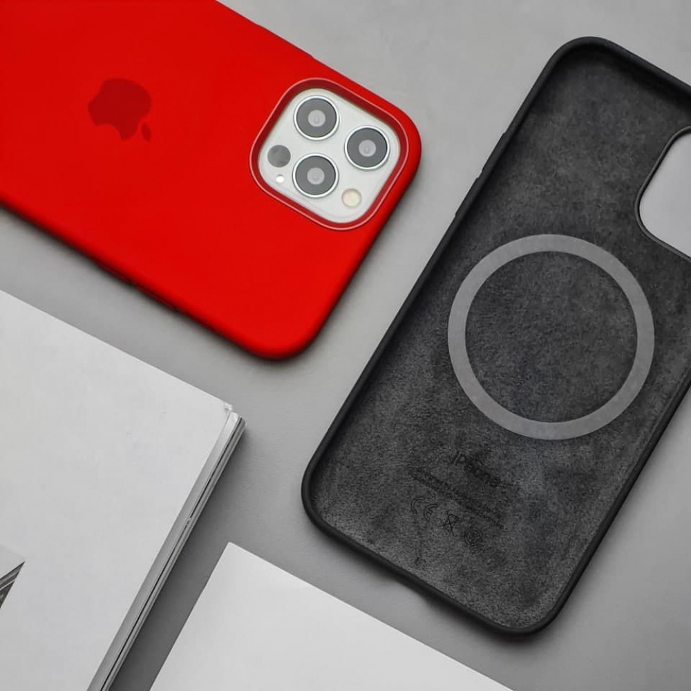 Чехол Silicone Case with MagSafe iPhone 12/12 Pro - фото 3