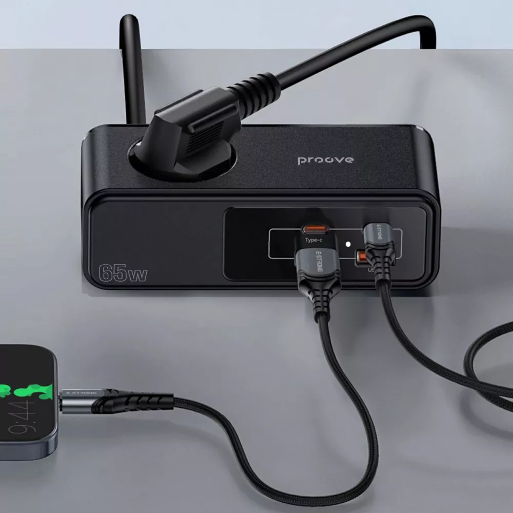 Сетевой фильтр Proove Homester Pro 65W (AC + 2xType-C + 2xUSB) 1.5m - фото 4
