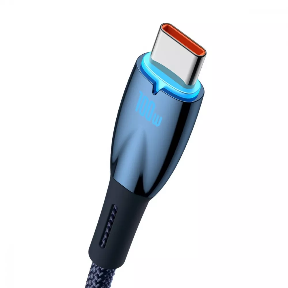 Кабель Baseus Glimmer Series Fast Charging Type-C 100W (2m) - фото 1