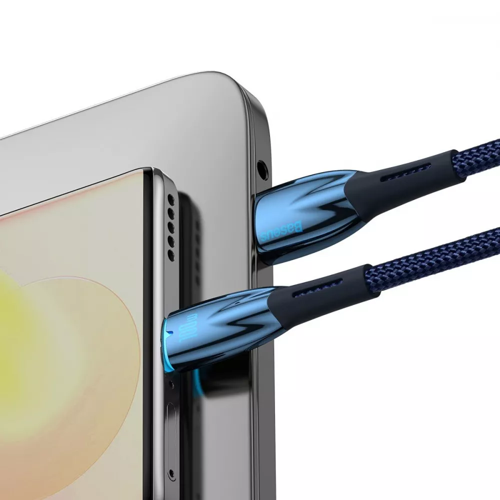 Кабель Baseus Glimmer Series Fast Charging Type-C 100W (2m) - фото 4