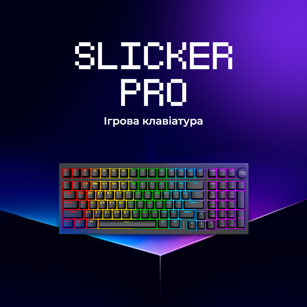 Бездротова клавіатура Proove Gaming Slicker Pro (Ukraine Layout) — Придбати в Україні - фото 2