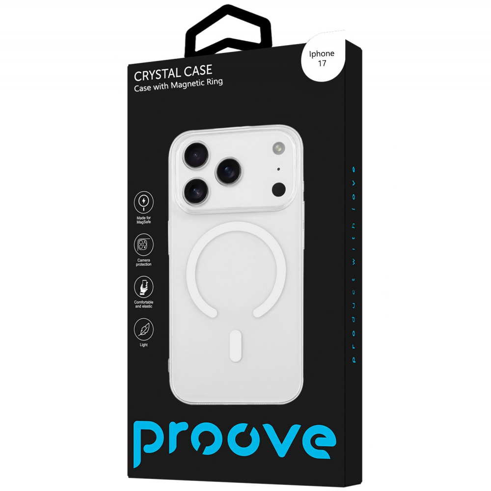 Чехол Proove Crystal Case with Magnetic Ring iPhone 17 - фото 1