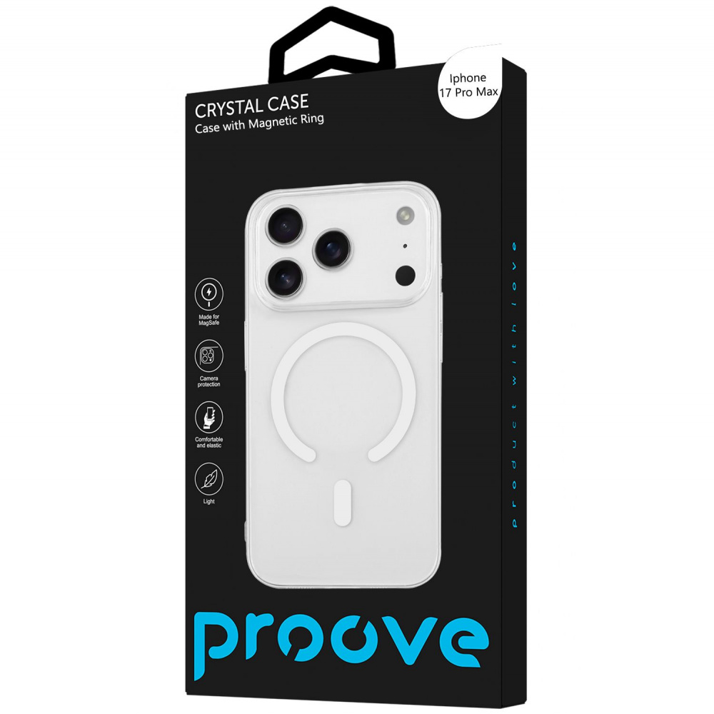 Чехол Proove Crystal Case with Magnetic Ring iPhone 17 Pro Max - фото 1
