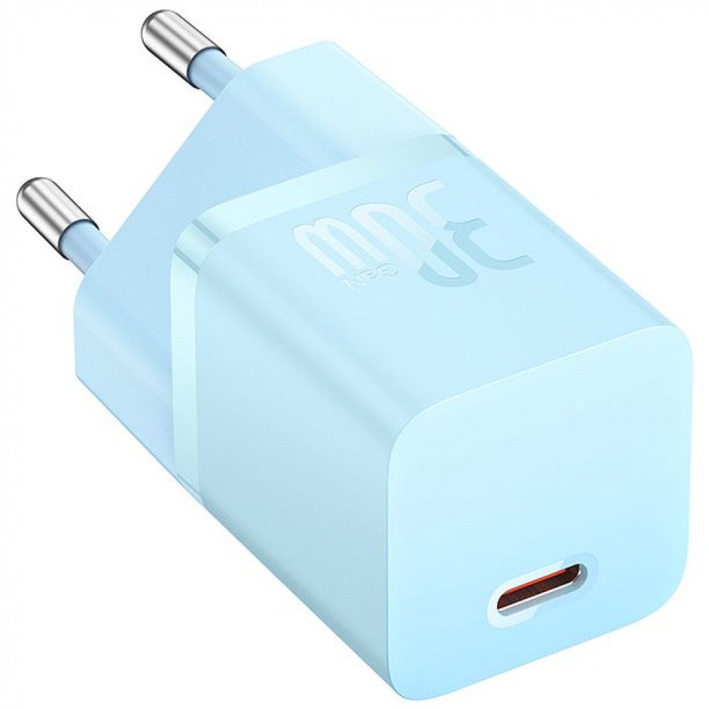 МЗП Baseus GaN5 Mini Fast Charger Type-C 30W blue на малюнкі №1