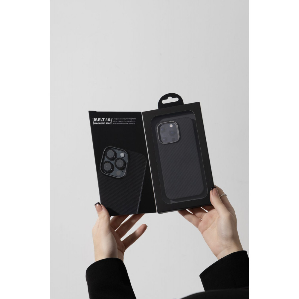Чехол Proove Carbon Slim with Magnetic Ring iPhone 15 Pro - фото 12