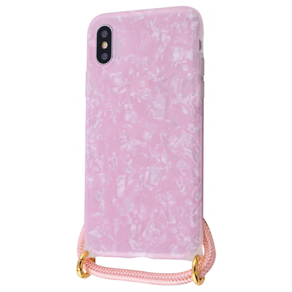 Чехол Confetti Jelly Case with Cord (TPU) iPhone X/Xs