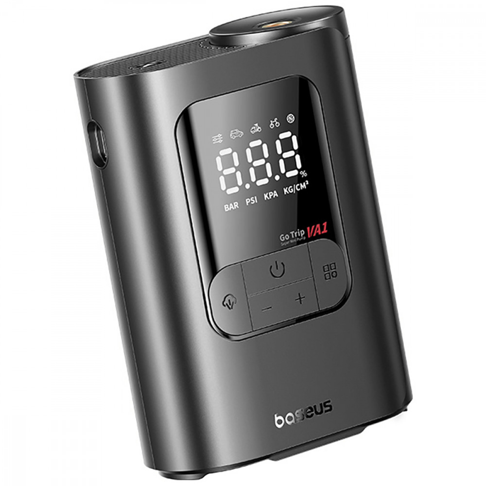 Автомобильный насос Baseus GoTrip VA1 Super Mini 100W (Wired) black (C0119701) Черный на картинке №4