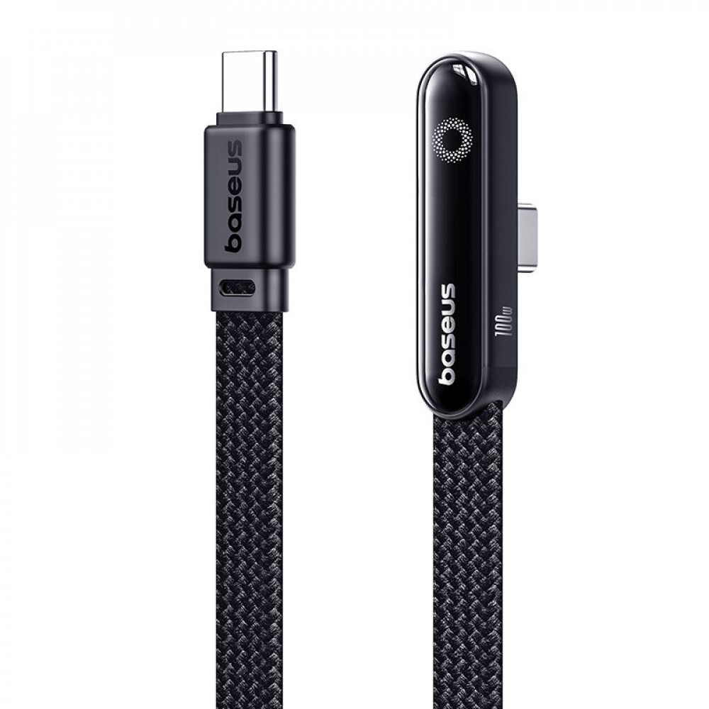 Кабель Baseus MVP 3 Fast Charging Type-C to Type-C 100W (1m) black (P10382500121-00) Черный на картинке №1