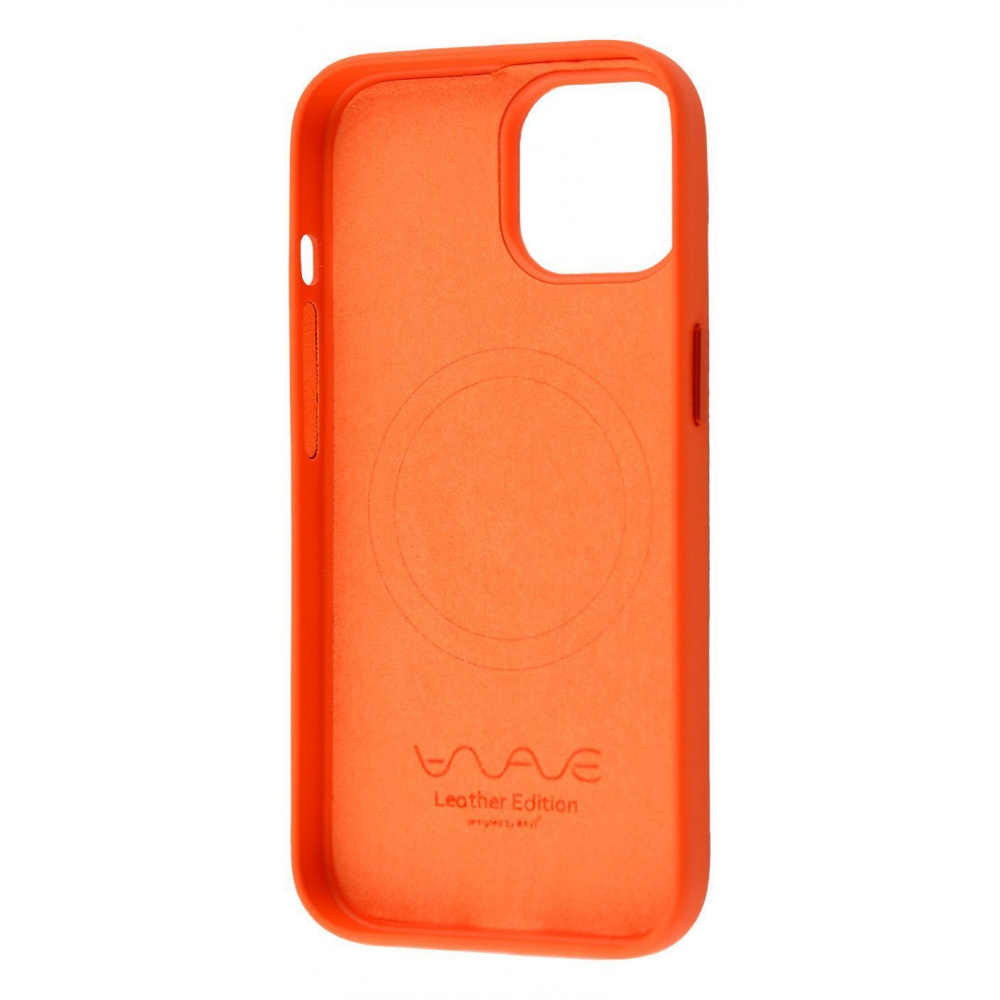 Чехол WAVE Premium Leather Edition Case with Magnetic Ring iPhone 15 - фото 8