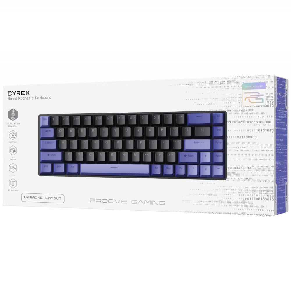 Проводная магнитная клавиатура Proove Gaming Cyrex (Ukraine Layout) - фото 1