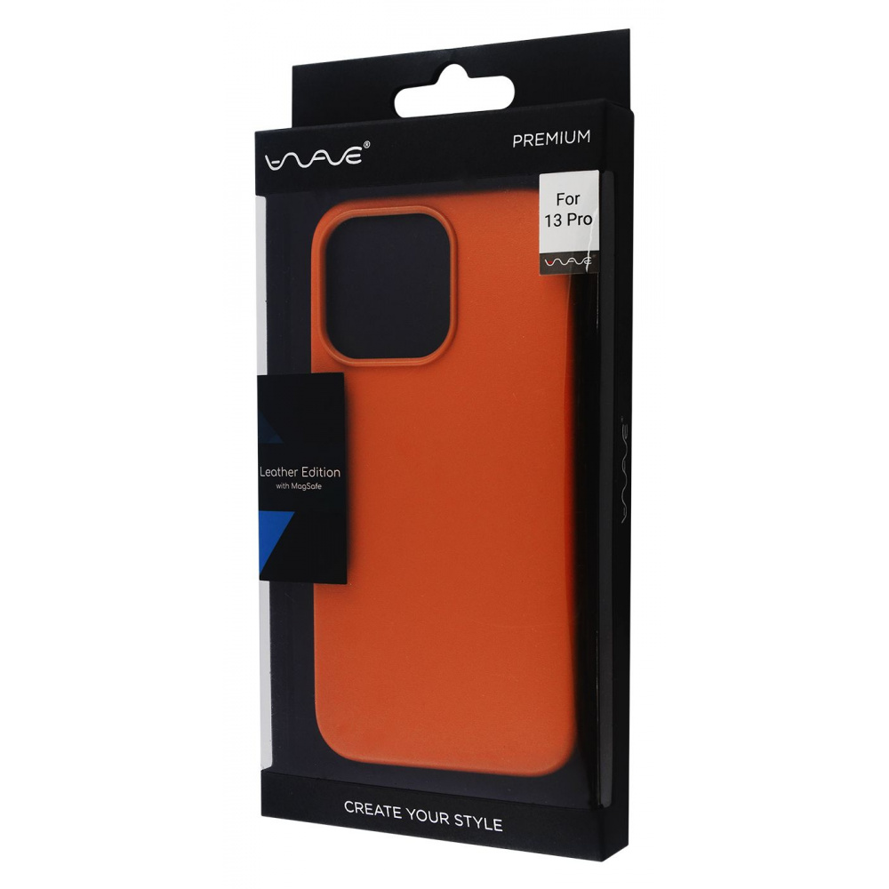 Чехол WAVE Premium Leather Edition Case with Magnetic Ring iPhone 13 Pro - фото 1