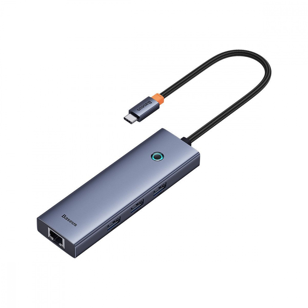 Type-C-Хаб Baseus UltraJoy Series 6-Port (Type-C to HDMI + USB3.0*3 + PD + RJ45) — Придбати в Україні - фото 4