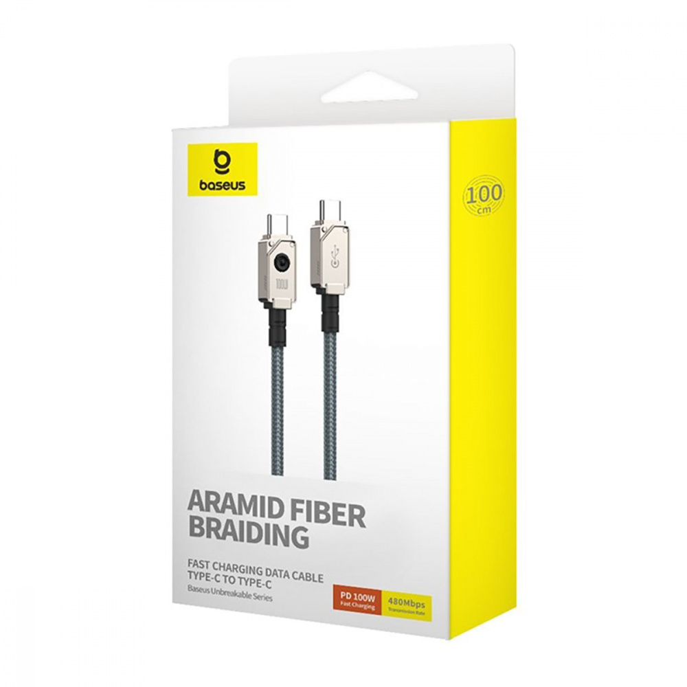 Кабель Baseus Unbreakable Series Fast Charging Type-C to Type-C 100W (2m) — Придбати в Україні