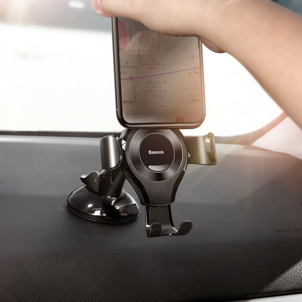 Автомобільний тримач Baseus Osculum Type Gravity Car Mount — Придбати в Україні - фото 2