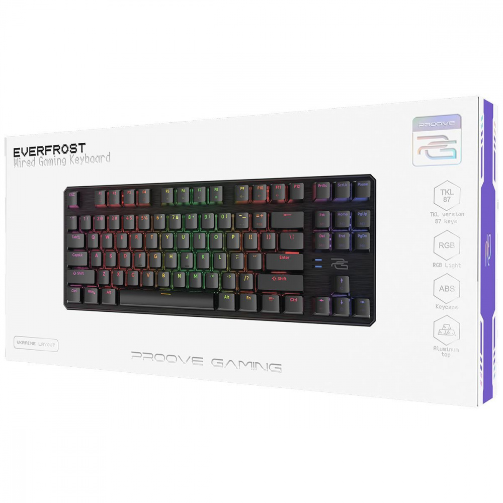 Игровая механическая клавиатура Proove Gaming Everfrost (Ukraine Layout) - фото 3