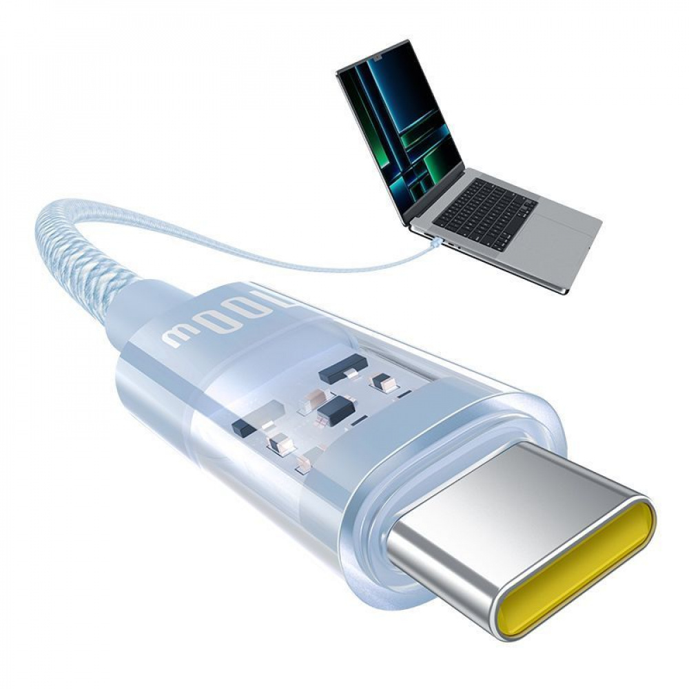 Кабель Baseus Gem Fast-Charging Type-C to Type-C 100W 2m - фото 10