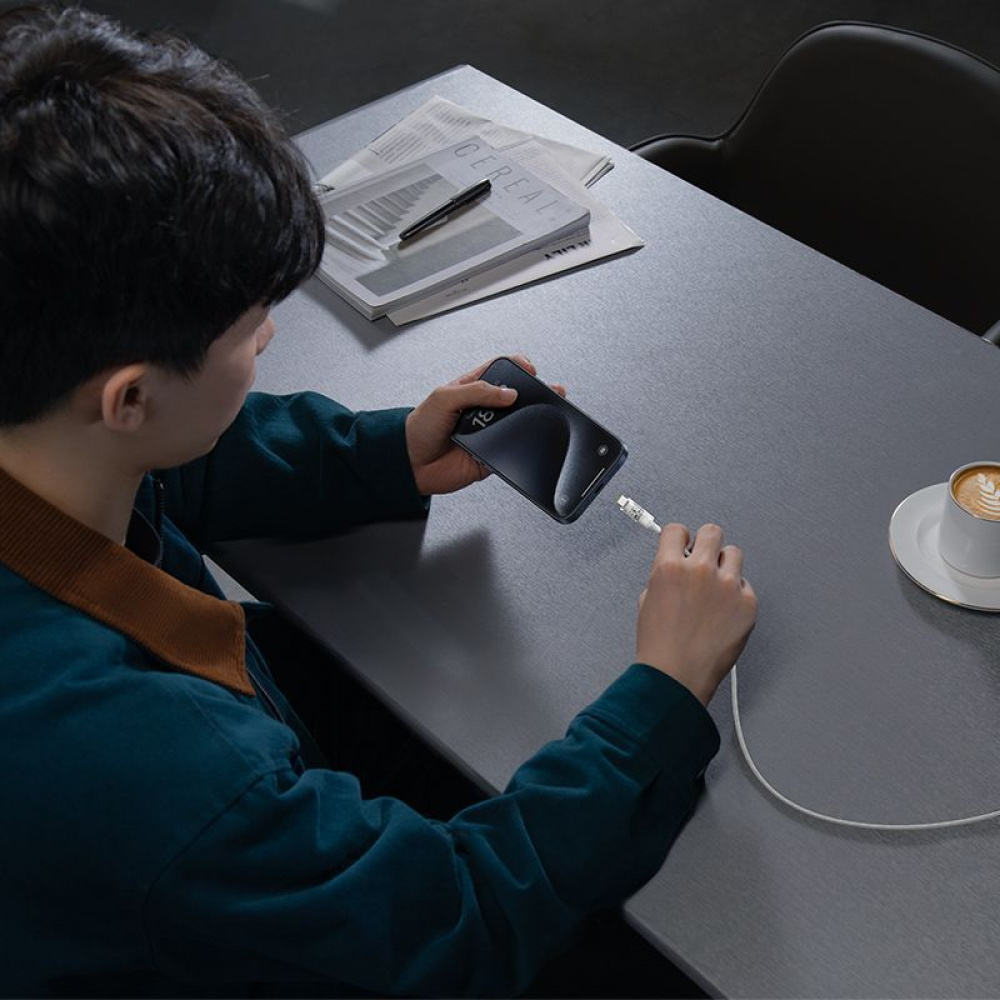 Кабель Baseus Gem Fast-Charging Type-C to Type-C 100W 2m - фото 6