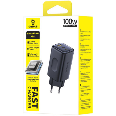 МЗП Baseus PicoGo AE11 100W (2Type-C + USB) — Придбати в Україні